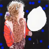 Agnieszka Sandomierz, Wata cukrowa, 2012, tempera, płótno