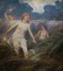Kasper Zelechowski, Boginki, 1909, olej, płótno