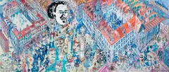 Edward Dwurnik, WIOSNA POETÓW, 2008, olej, płótno