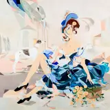 Filip Gruszczyński, Mon Amour, 2016, akryl, płótno