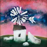 Andrzej Kreütz-Majewski, Wiatrak, 2001, olej, płyta