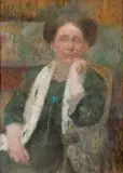 Olga Boznańska, PORTRET KOBIETY W SZALU