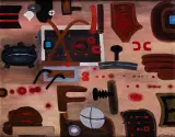 FAZA DYNAMICZNA by Jan Tarasin, 1984, olej, płótno, sold May 2016