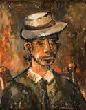 Stanisław Eleszkiewicz, PORTRET MĘŻCZYZNY W KAPELUSZU