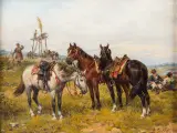 Ludwik Gędłek, POSTÓJ, olej, deska