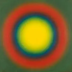 Wojciech Fangor, M 5, 1966, olej, płótno