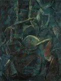 Jerzy Zaruba, WARSZAWSKA KAWIARENKA, 1920, olej, płótno