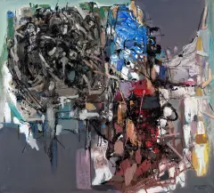Tadeusz Kantor, INFORMEL, 1958, olej, płótno