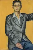 Andrzej Wróblewski, AUTOPORTRET, 1949, olej, płótno