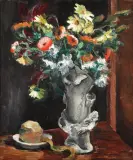 Alice Halicka, MARTWA NATURA Z OBRANYM JABŁKIEM, 1930, olej, płótno