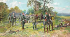 Leonard Winterowski, SZTAB DOWODZENIA, 1924, olej, płótno