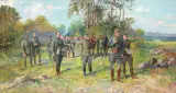Leonard Winterowski, SZTAB DOWODZENIA, 1924, olej, płótno
