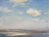 Jan Stanisławski, Pejzaż, pastel, karton