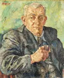 PORTRET MĘŻCZYZNY by Mela Muter, olej, płótno, sold May 2017