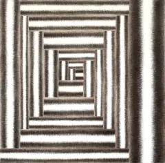 KNOSSOS II, Z CYKLU POLIFORMY by Zofia Artymowska, 1975, olej, płótno, sold May 2017