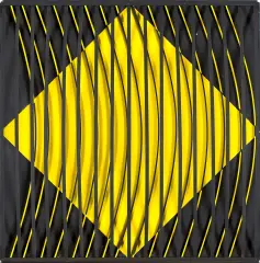 INTERFERENCJE by Jan Ziemski, 1974, 60 x 60 cm, sold May 2017