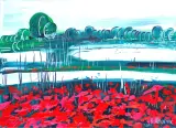 MAKI by Edward Dwurnik, 2016, olej, płótno, sold May 2017