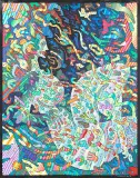 Jan Dobkowski, THIRASSIA, 2001 - 2002, akryl, płótno