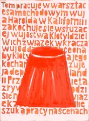 Jadwiga Sawicka, SPÓDNICA, 1996, olej, płótno