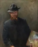 Józef Pankiewicz, PORTRET MALARZA, 1900, olej, płótno