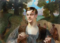 Jacek Malczewski, BAJKA, 1909, olej, tektura