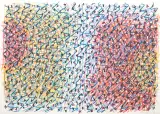 FALE by Wojciech Fangor, 1971, kredka olejna, papier, sold Oct 2017