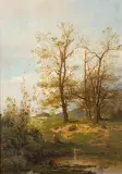 Zygmunt Sidorowicz, Nad rozlewiskiem, 1880, olej, deska