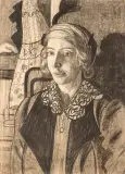 Stanisław Ignacy Witkiewicz, EUGENIA DUNIN-BORKOWSKA Z FIRANKĄ