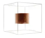 Piotr Kowalski, CUBE NR 10 (CG1967-Q), 1967, stal nierdzewna, pleksiglas