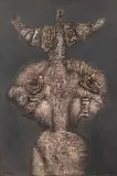 Jan Lebensztejn, FIGURA NR 188, 1963, olej, płótno