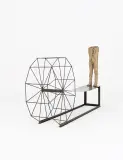 FURGON II by Magdalena Abakanowicz, 1993, żelazo patynowane, juta, żywica, sold Mar 2018
