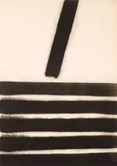 Józef Hałas, PIONY/SKOSY, OK. 1971, tusz, papier