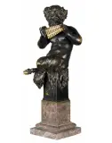 Cyprian Godebski, FAUN GRAJĄCY NA FLETNI, brąz