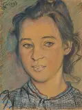 PORTRET DZIEWCZYNY by Stanisław Wyspiański, 1898, pastel, kredka, papier, sold May 2018