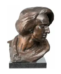 Wacław Szymanowski, POPIERSIE FRYDERYKA CHOPINA, odlew brąz, podstawa granitowa