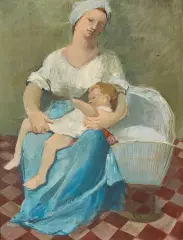 Alice Halicka, MACIERZYŃSTWO, LATA 20-TE XX W., olej, płótno