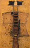 Jan Lebensztejn, FIGURA OSIOWA, 1958, olej, płótno
