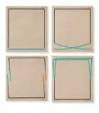Andrzej Dłużniewski, Z CYKLU- CZTERY ŻYWIOŁY, 1986, akryl, szablon, płótno
