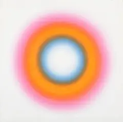 Wojciech Fangor, E44, 1966, olej, płótno