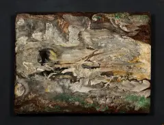 Erna Rosenstein, Ziemia niczyja, 1965, olej, płyta