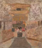 Aleksander Kobzdej, Wejście, 1959–1960, olej, płótno