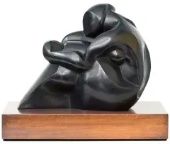 Katarzyna Kobro, Akt kobiecy – Siedząca, 1925–27, brąz patynowany
