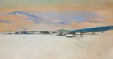 Julian Fałat, Bystra, 1910, pastel, tektura