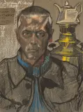 Stanisław Ignacy Witkiewicz, Autoportret z samowarem