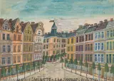 Kamieniczki by Nikifor Krynicki, sold Nov 2018