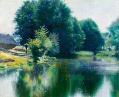 Władysław Podkowiński, Olszynka, 1894, olej, płótno
