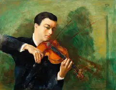 Moïse Kisling, Portret skrzypka Nathana Milsteina, 1945, olej, płótno