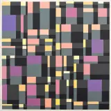 Jan Pamuła, Seria komputerowa I, 1990, akryl, płótno