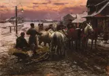 Alfred Wierusz-Kowalski, Wyjazd na polowanie o świcie