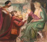 Kasper Pochwalski, Hołd trzech magów, 1930, olej, płótno